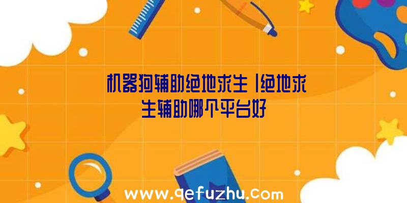 「机器狗辅助绝地求生」|绝地求生辅助哪个平台好